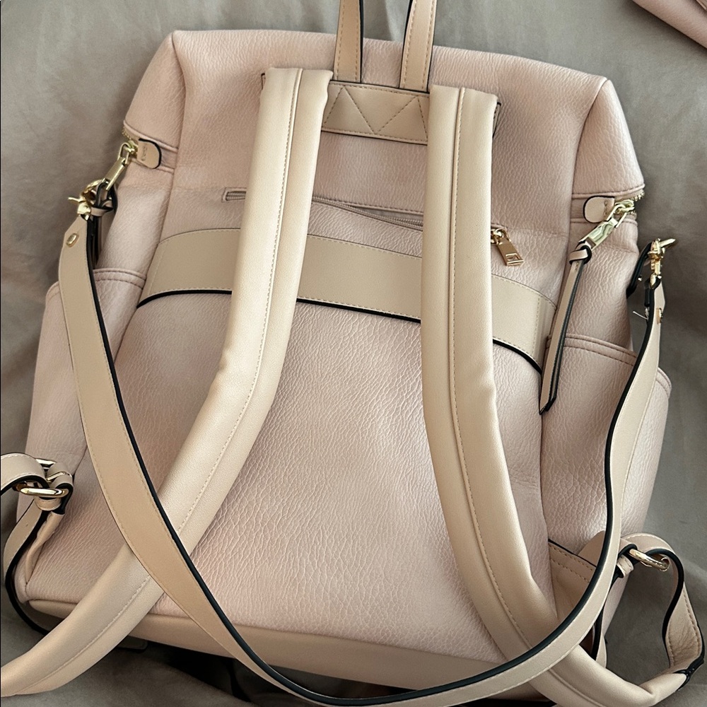 Poppy and Peonies  Blush Pink Commuter Backpack - Picture 4 of 4